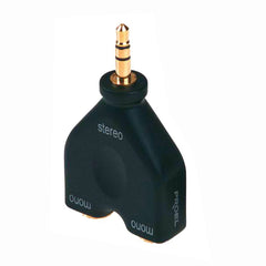 3.5mm Stereo to 2x Mono Audio Splitter Adaptor | PC Audio Splitter