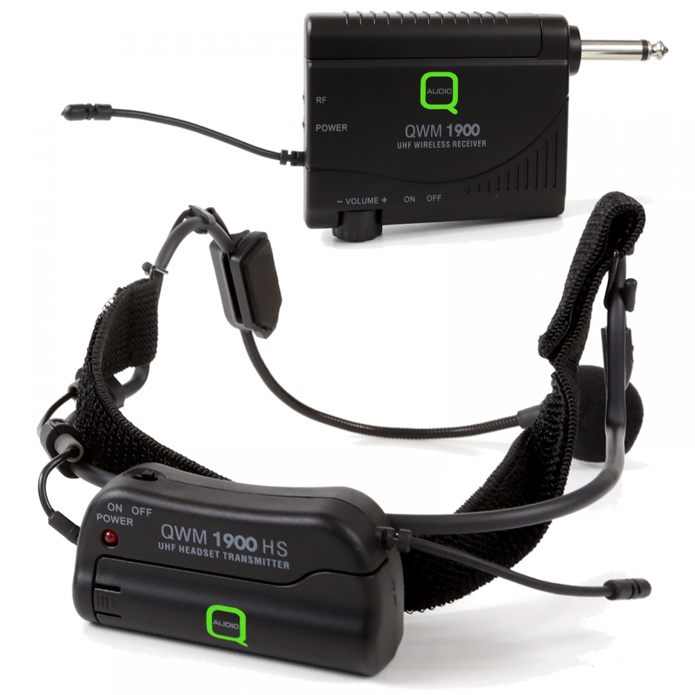 QWM1900HS UHF Wireless Headset-Wireless Microphones-DJ Supplies Ltd
