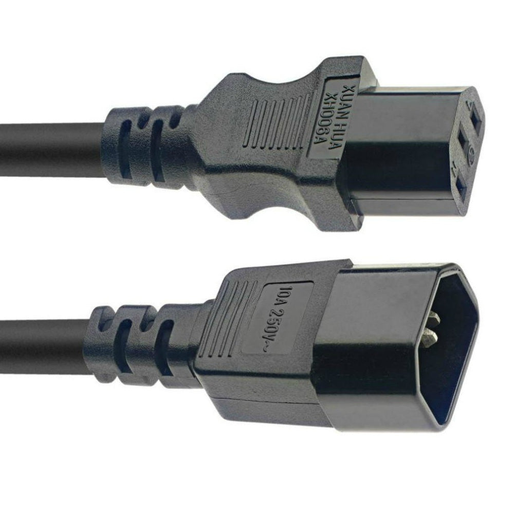 STAGG Rubber IEC to IEC Extension Lead-Power Leads-DJ Supplies Ltd