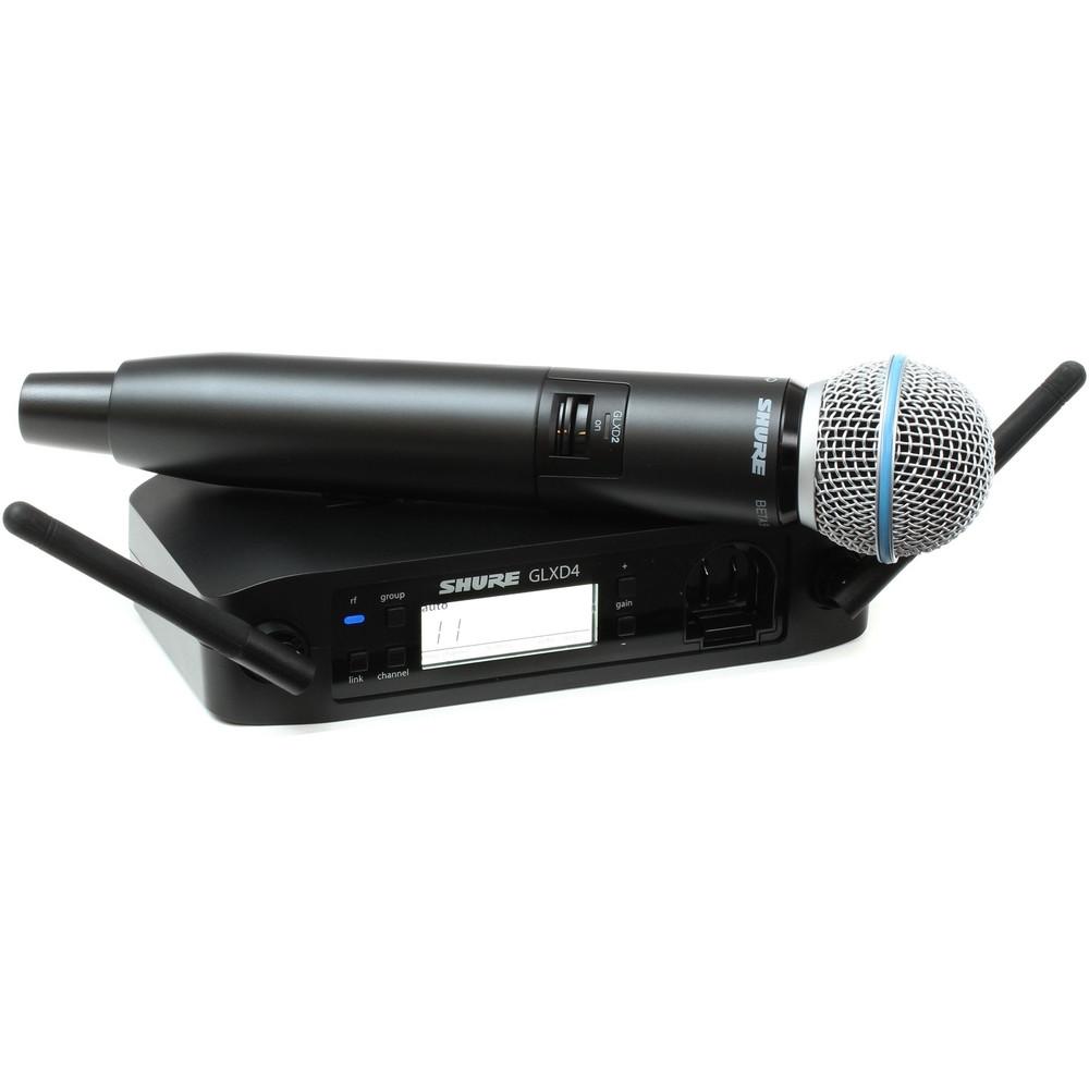Shure GLXD24 Beta 58A Digital Wireless Microphone-Wireless Microphones-DJ Supplies Ltd