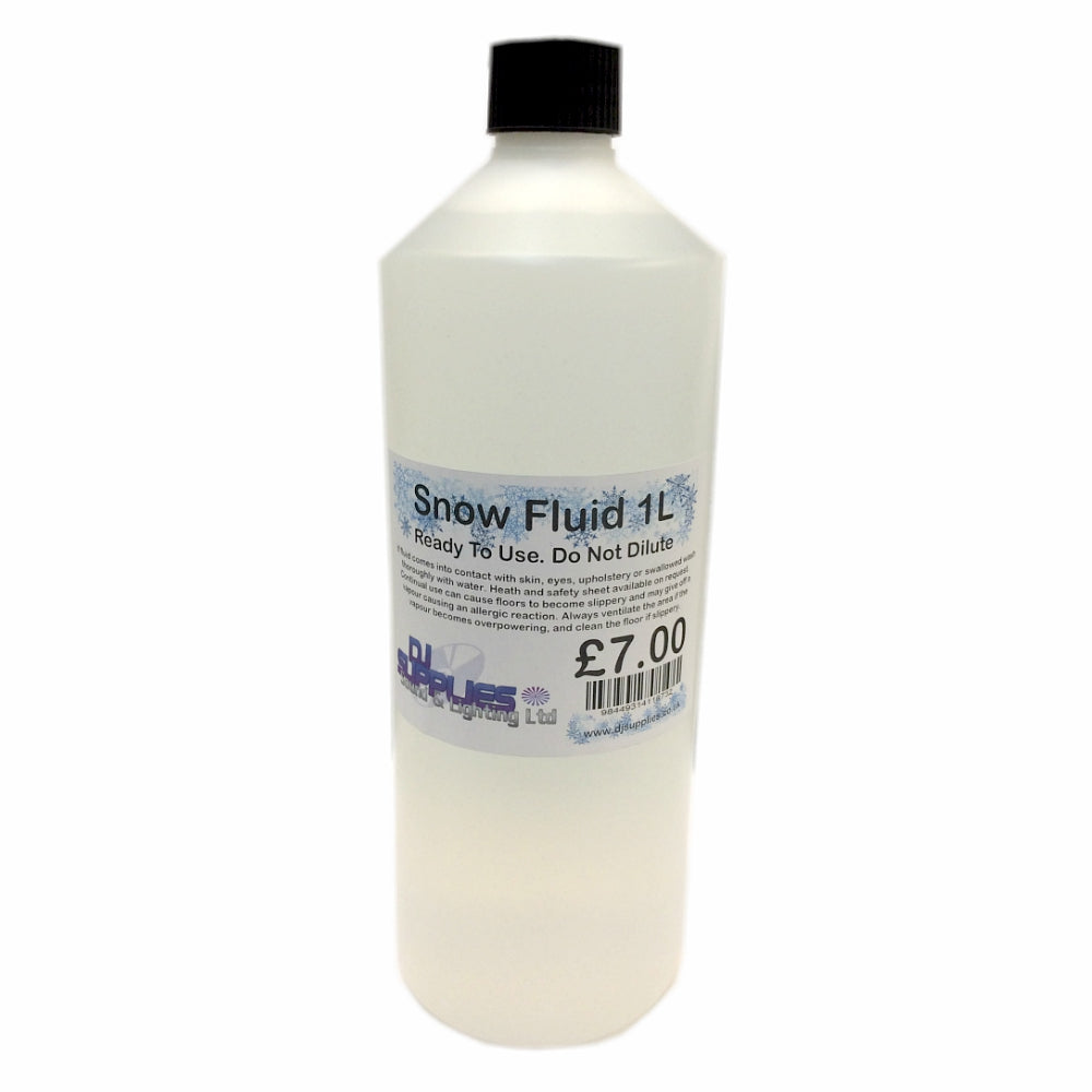 DJS Premium Snow Fluid 1Ltr-Special Effects-DJ Supplies Ltd