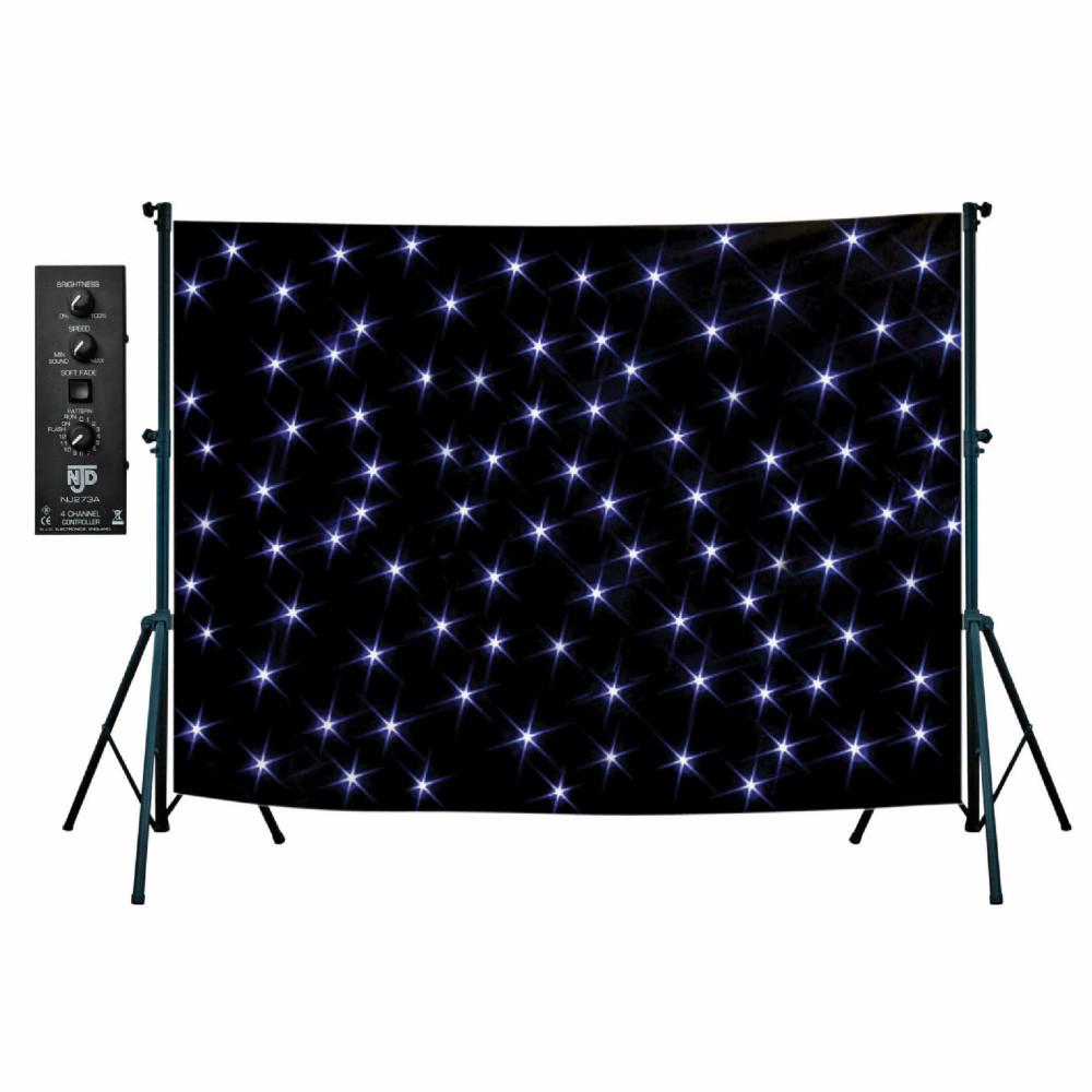 Starcloth NJD 3m x 2m Black-Lighting-DJ Supplies Ltd