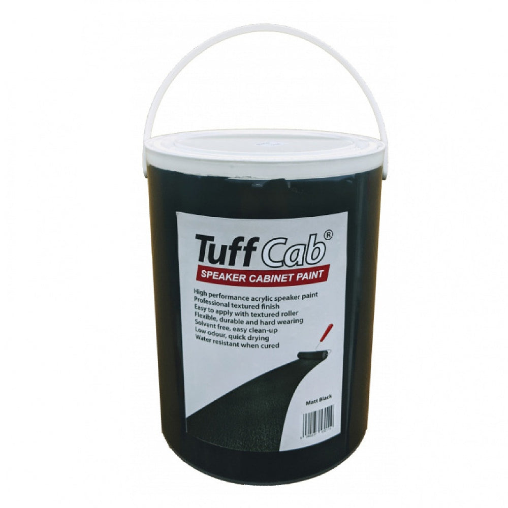 Black Tuff Cab Pro Speaker Paint - Satin Matt 5Kg-Speaker Accessories-DJ Supplies Ltd