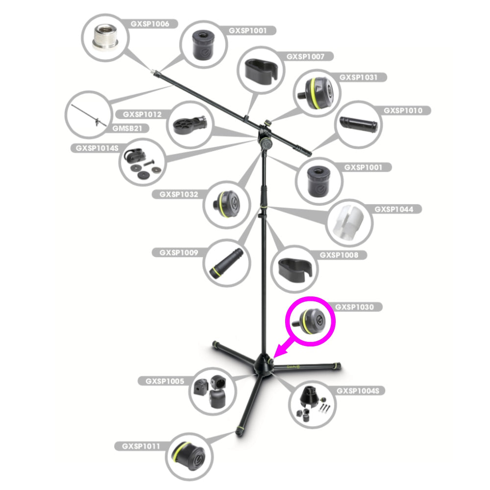 Gravity Microphone Stand Replacement Knob M6 x 15mm DJ Supplies Sound