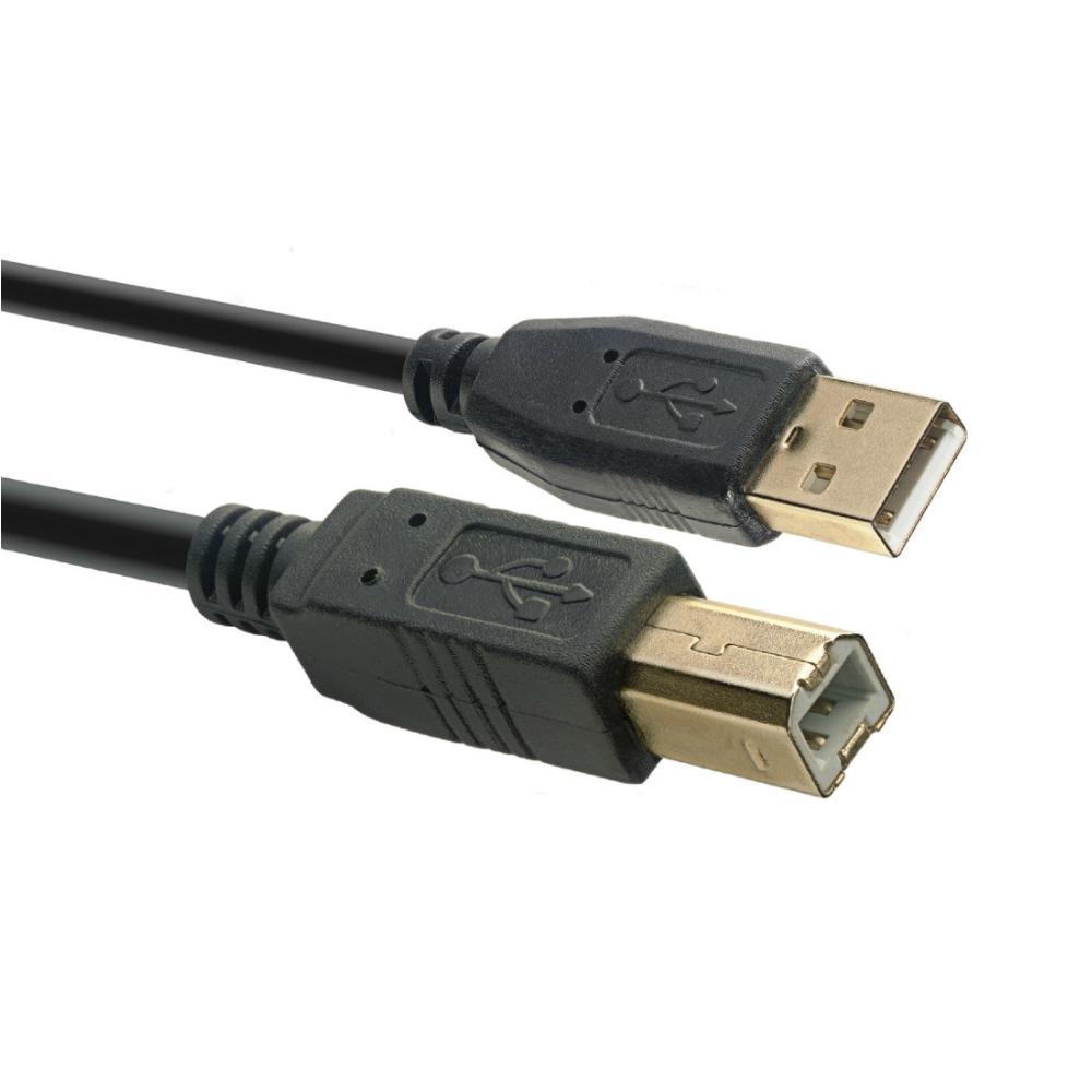 USB Lead Male A to B 1.5m Stagg-Signal Leads-DJ Supplies Ltd