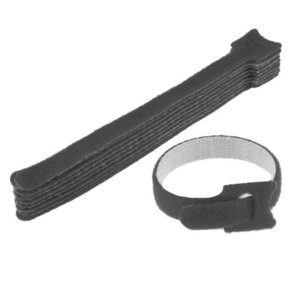 Velcro Cable Ties Black 200 x 16mm-Accessories-DJ Supplies Ltd