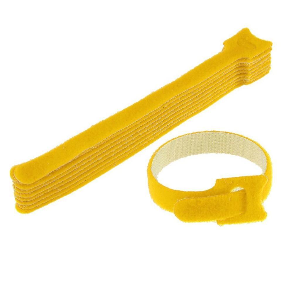 Velcro Cable Ties Yellow 200 x 16mm-Accessories-DJ Supplies Ltd