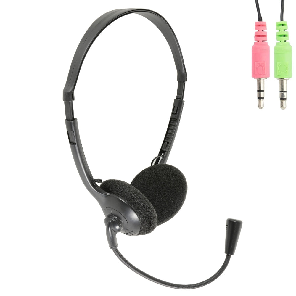 Multimedia Headset with Boom Microphone-Wireless Microphones-DJ Supplies Ltd